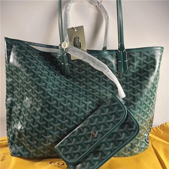 GREEN goyard tote bag comes with yellow dust bag - Picture 1 of 4